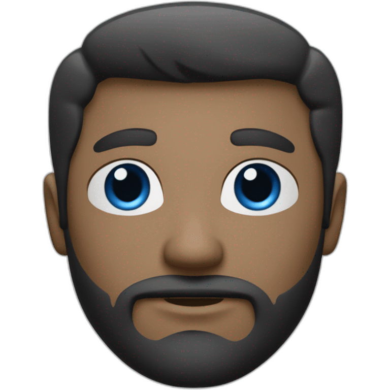 un homme très maigre avec des yeux bleus la peau très blanche et des cheveux noirs et barbe et boucles d'oreilles emoji