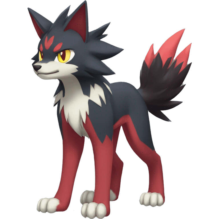 Litten-Zoroark-Mightyena-Zorua full body emoji