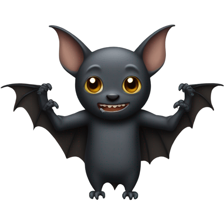 Bat with human hands emoji