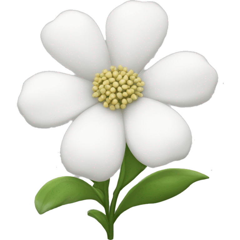 White flowers  emoji