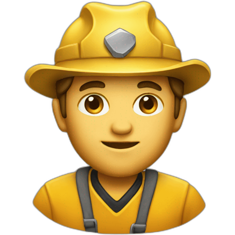 gold miner pick emoji