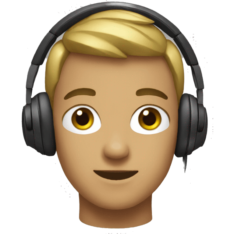 Boy headphones  emoji