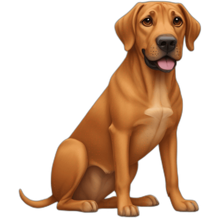 Dog Canine Rhodesian Rigdeback Full-height emoji