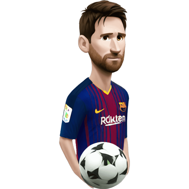 Leo Messi saltando emoji