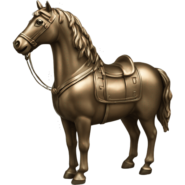 Cheval en bronze emoji