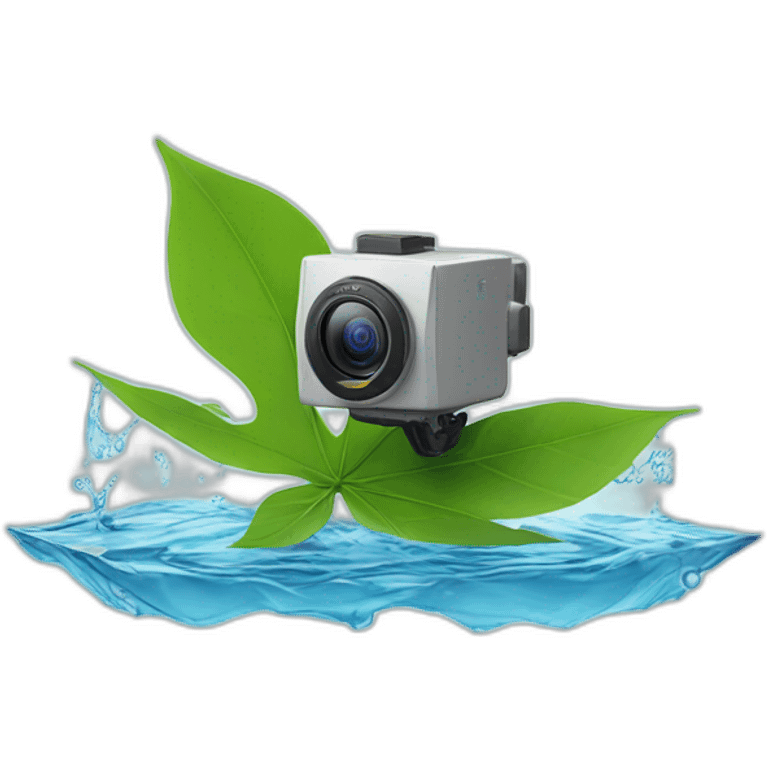 security-ptz-camera-and-leaf-floating-on-water-block emoji