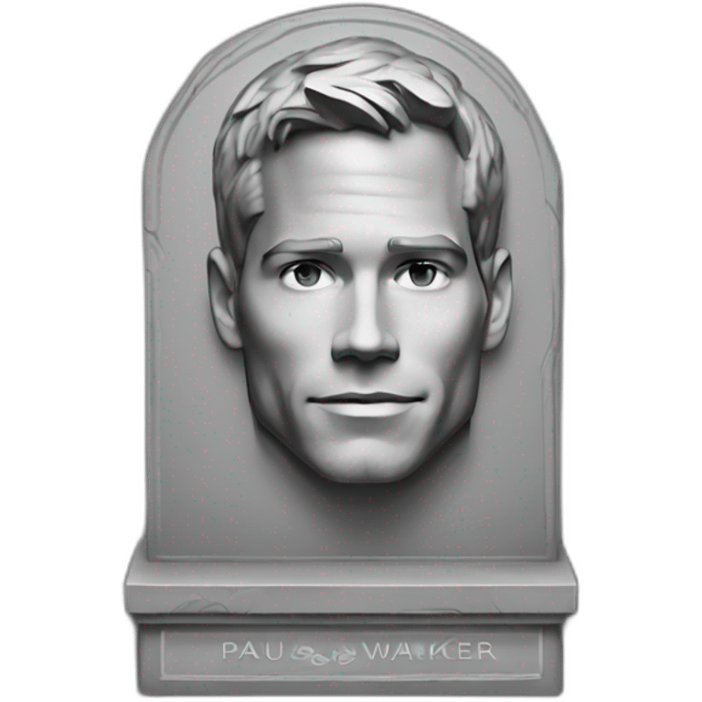 Gravestone paul walker 1973 - 2013 emoji