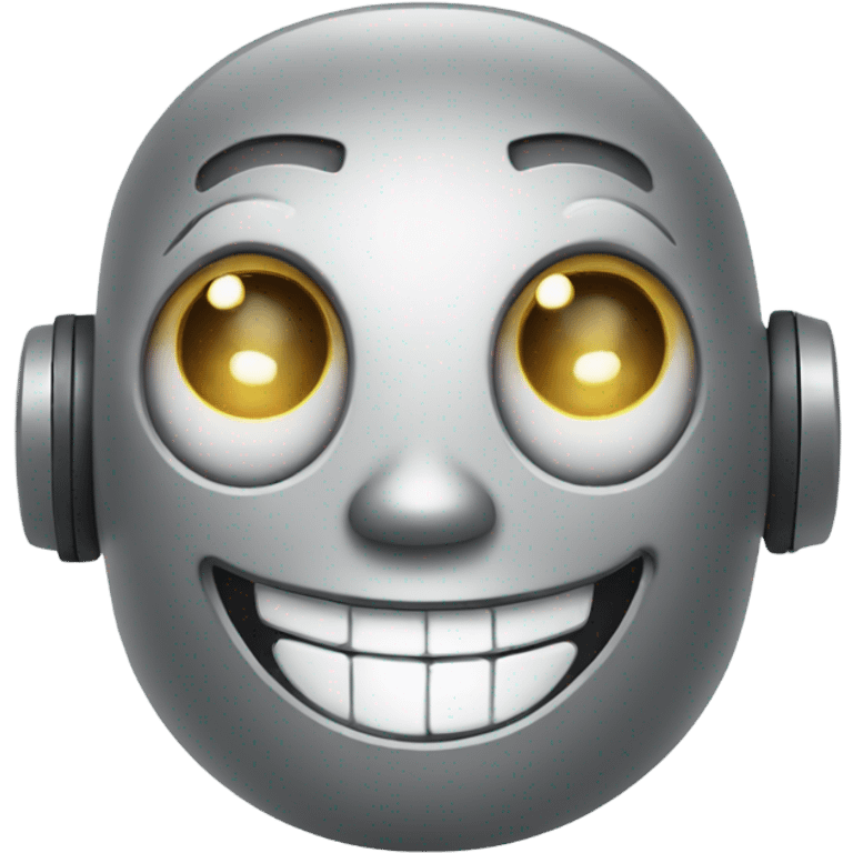 Laughing and Smiling Robot Face emoji