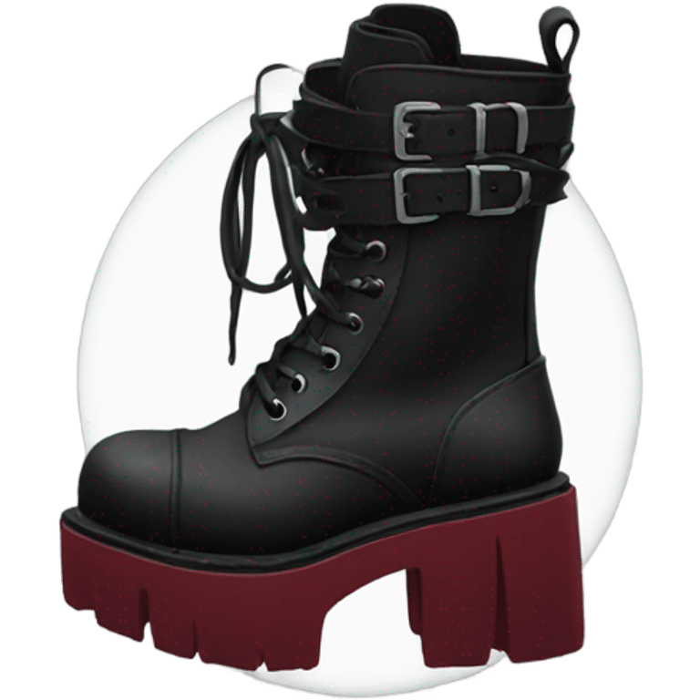 gothic platform boots emoji