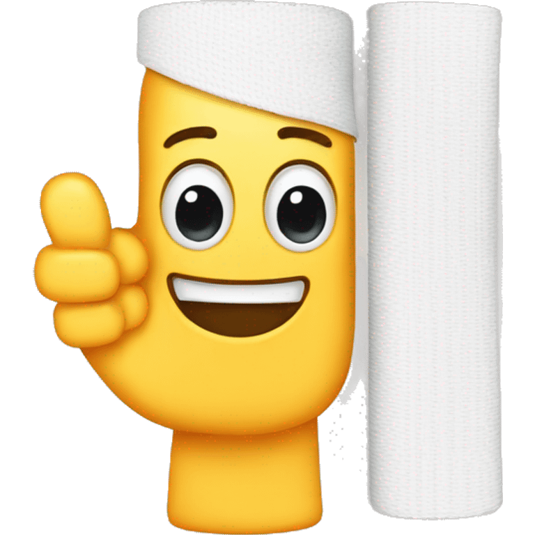 Thumb up emoji with a bandage  emoji