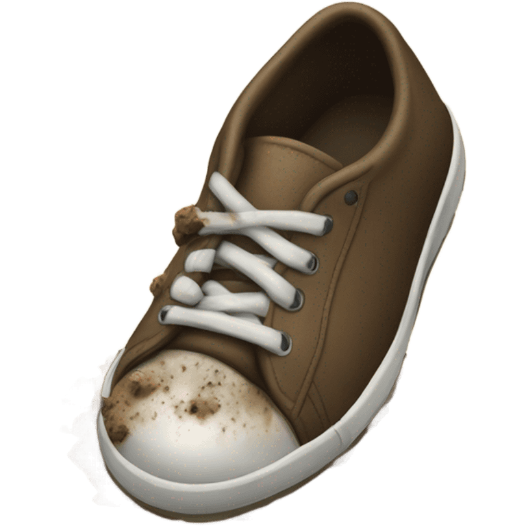 dog poop on a bottom of shoe emoji