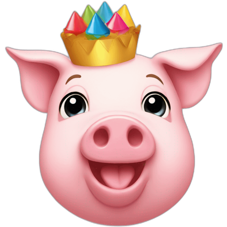 birthday pig emoji