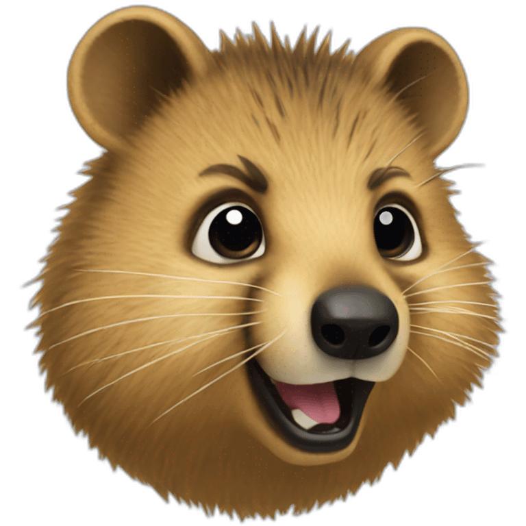 Angry quokka emoji