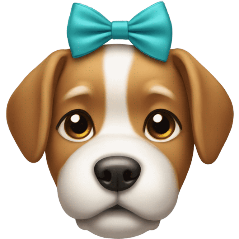 Dog with bow emoji