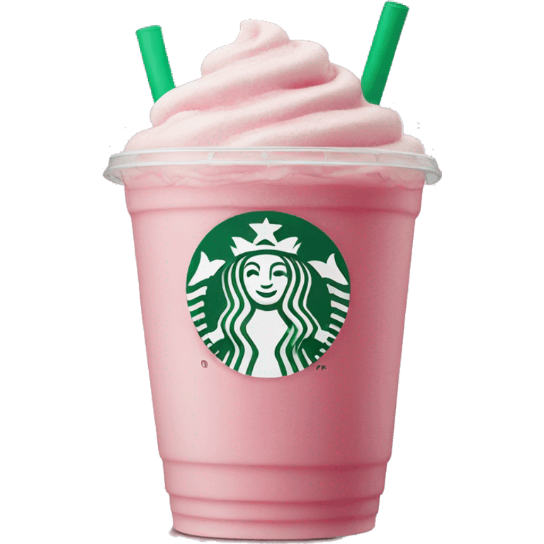 Pink Starbucks frappe  emoji