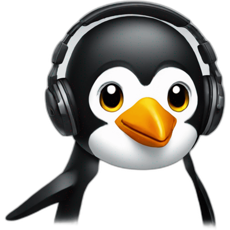 Dj penguin emoji