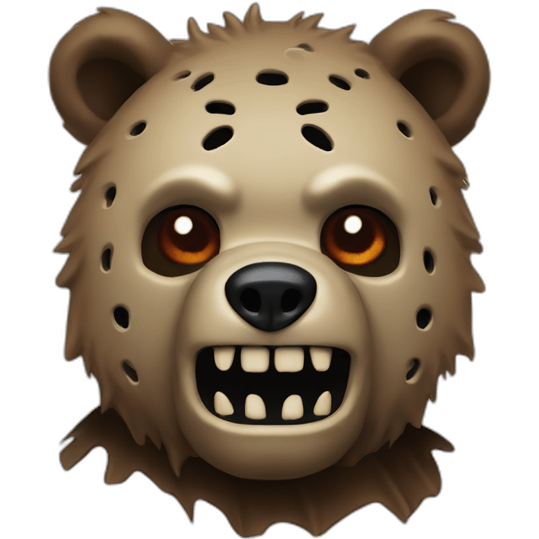 Jason Voorhees as a grizzly emoji