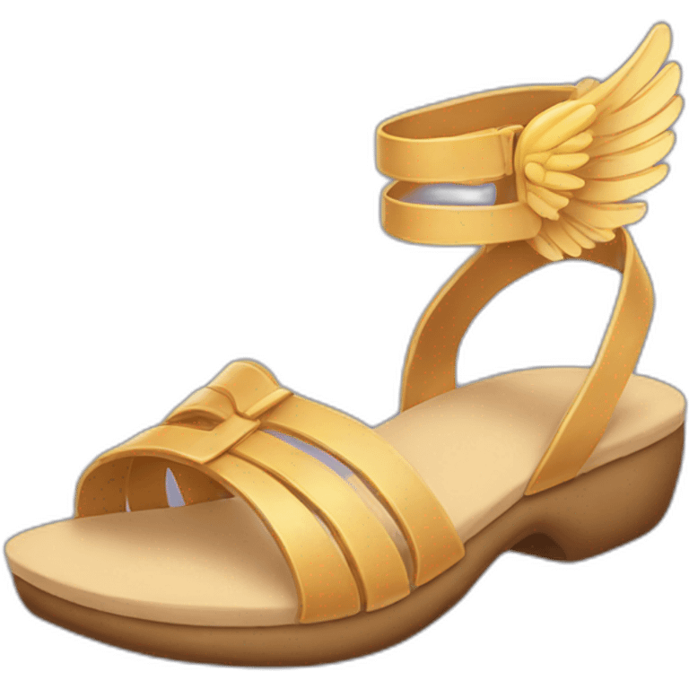 winged sandal emoji