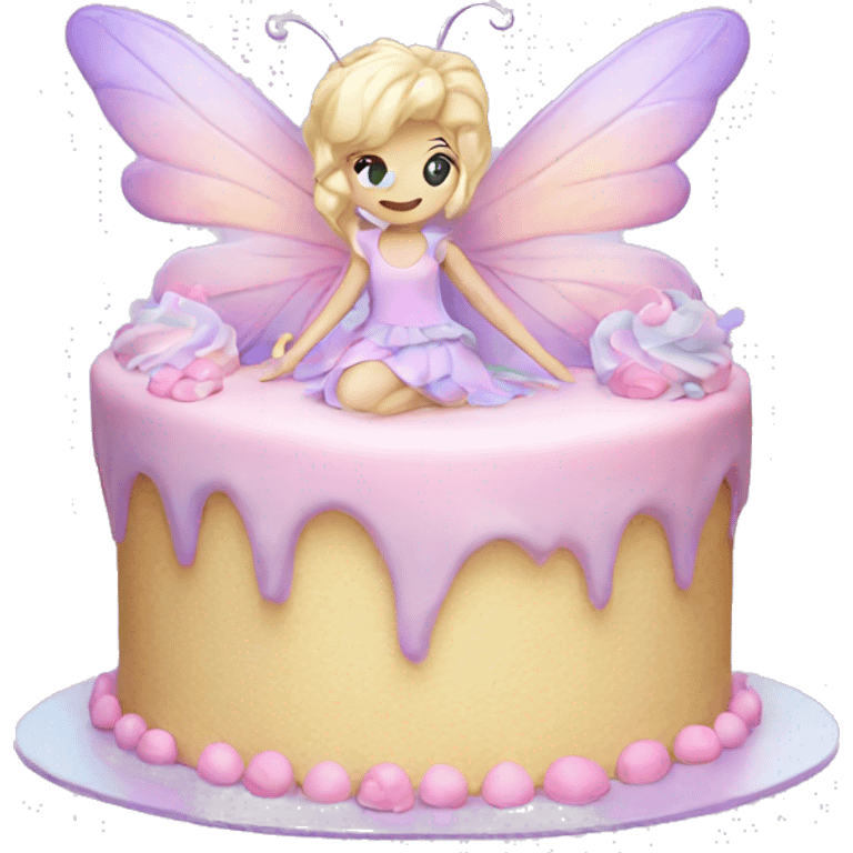 Fairy pastel cake emoji