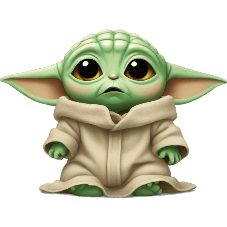 baby yoda crying emoji