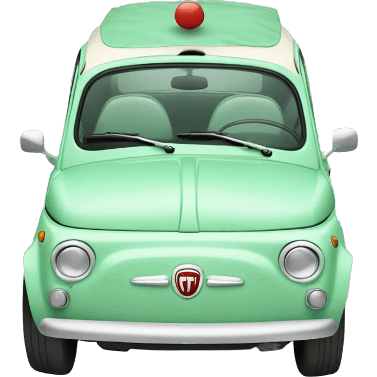 Fiat 500 mint green emoji