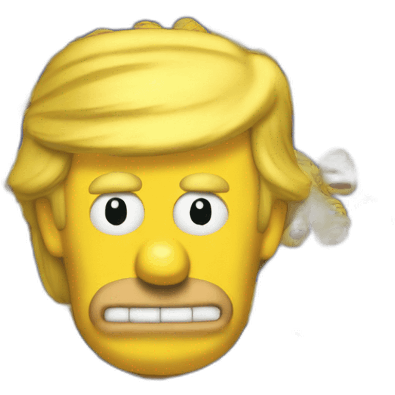 Trump as homer simpson emoji