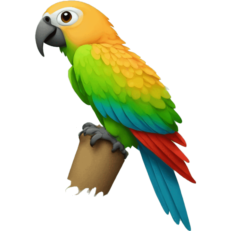 Parrot with bees emoji