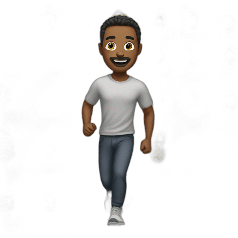 i ran man emoji