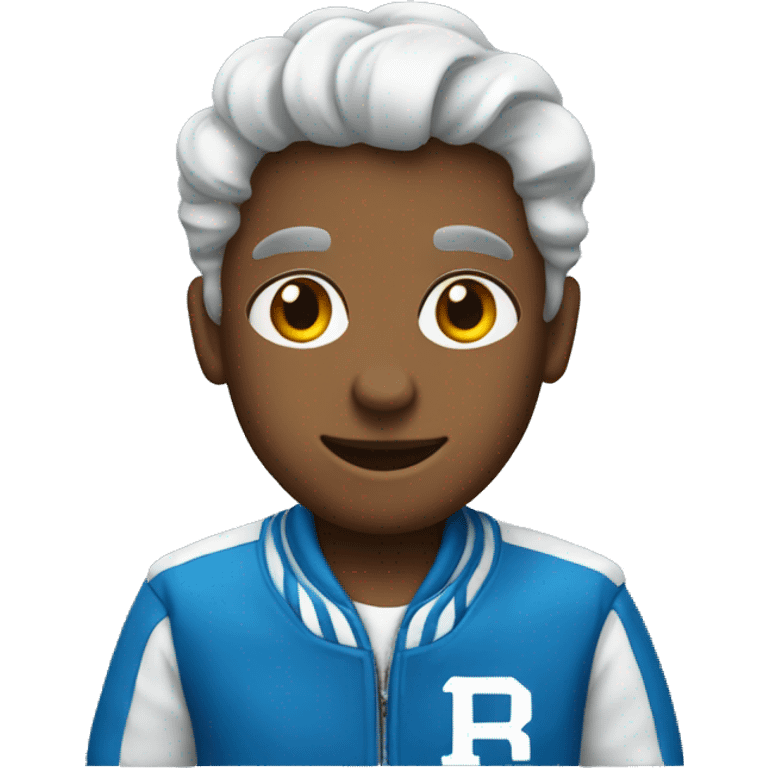 blue varsity jacket  emoji