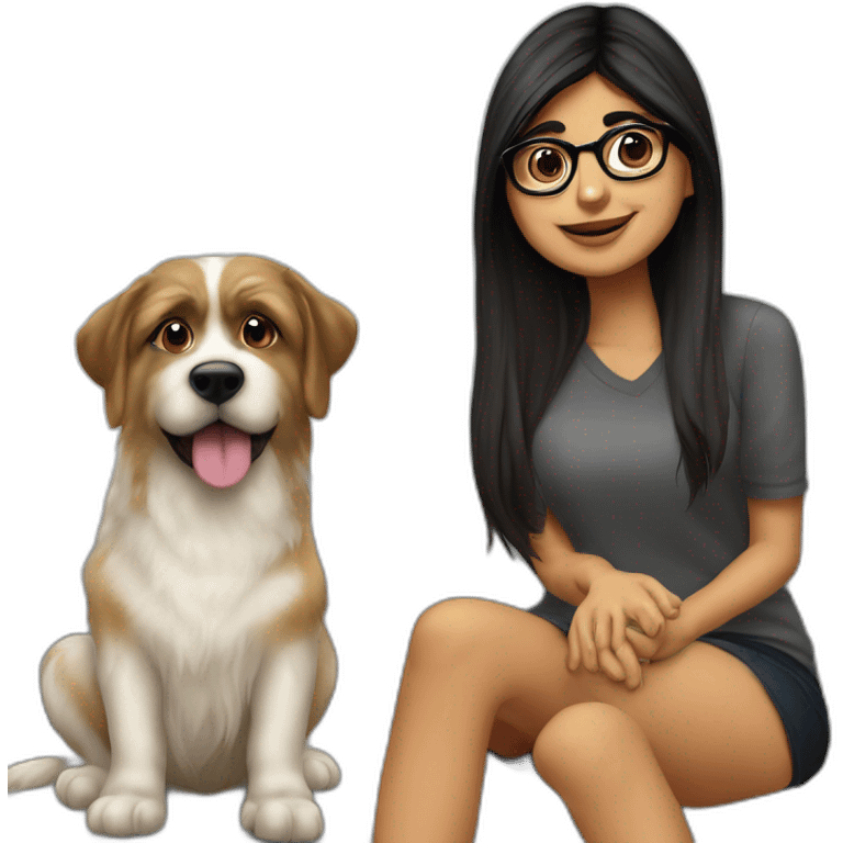 mia khalifa et chien emoji