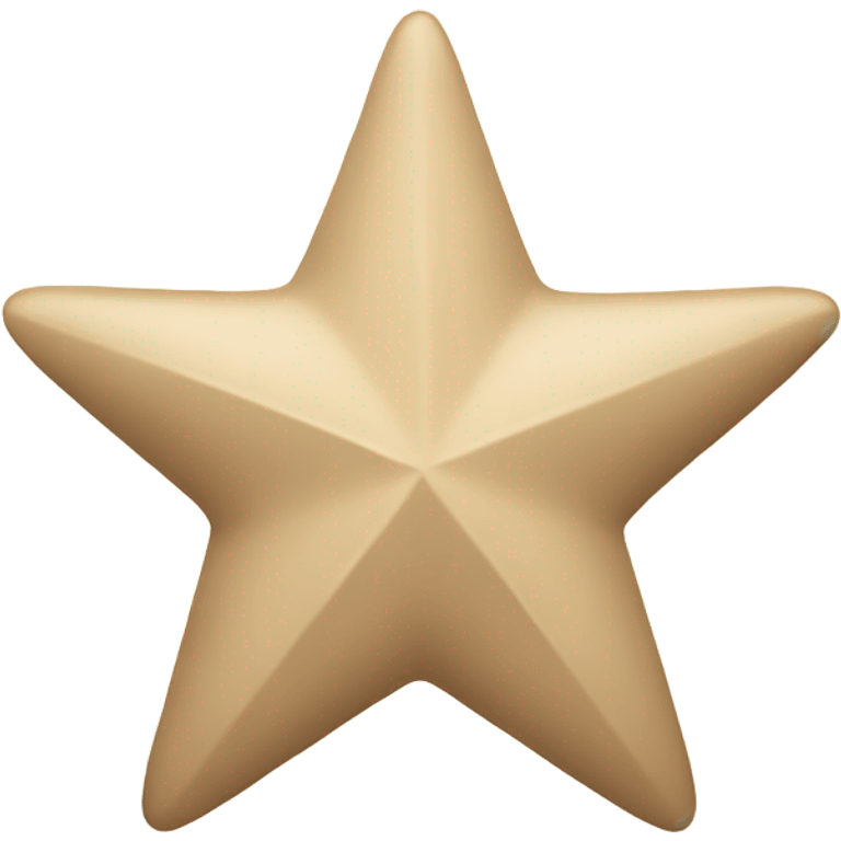 Beige star emoji