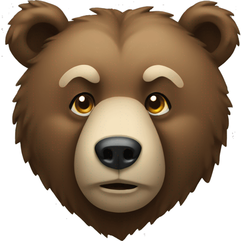 Bear thinking emoji