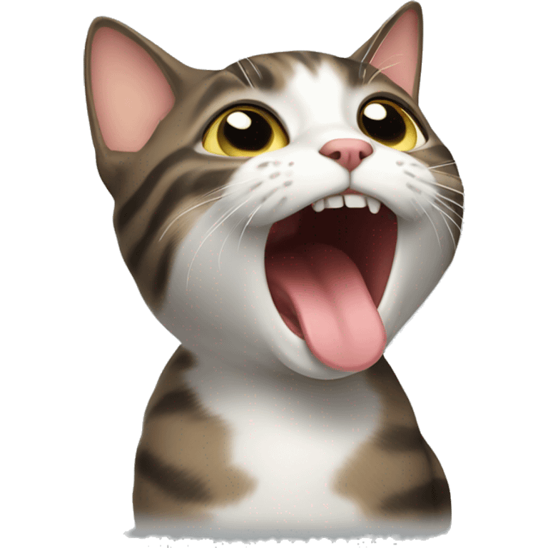 Cat licking emoji