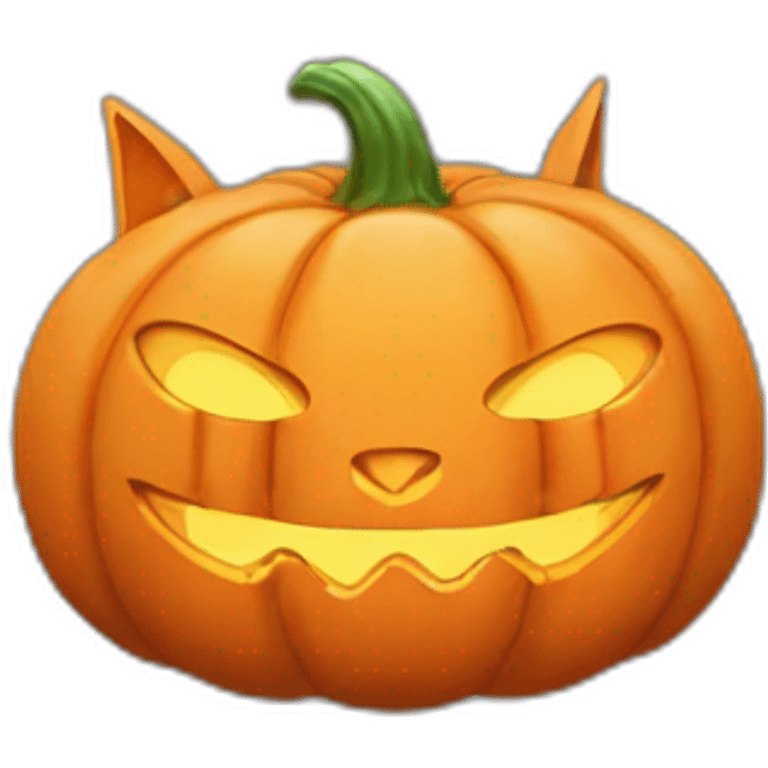 jack o lantern cat emoji