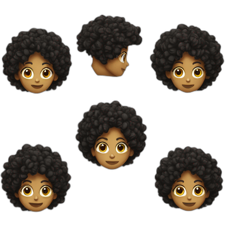 Pelo rizado emoji