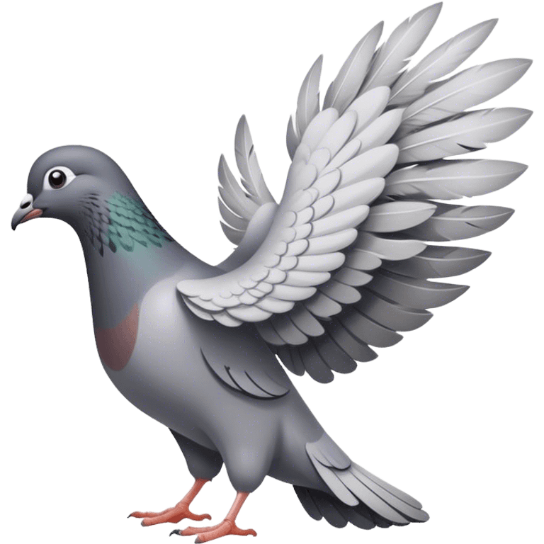 pigeon farting emoji