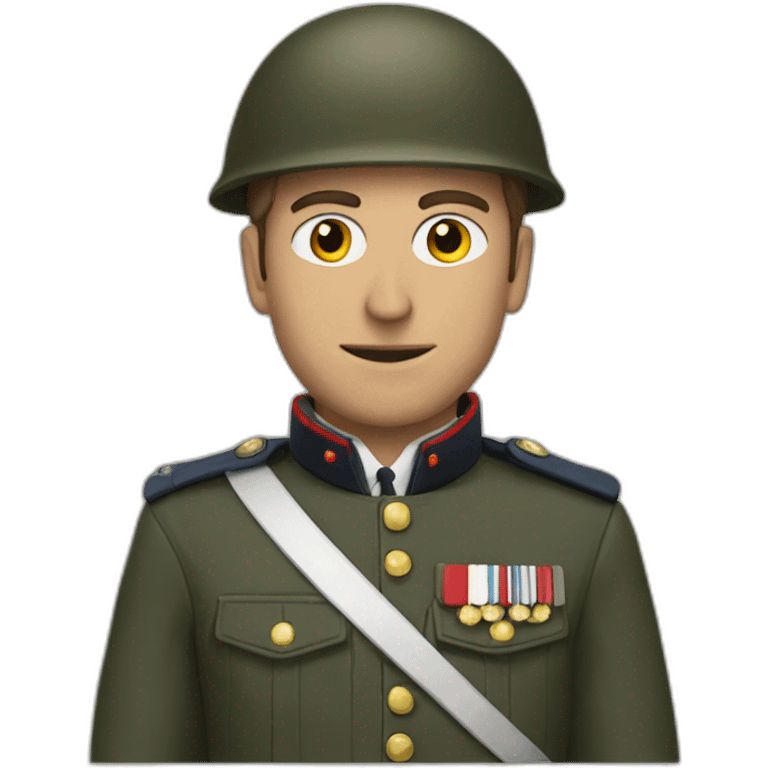 Macron - soldier emoji