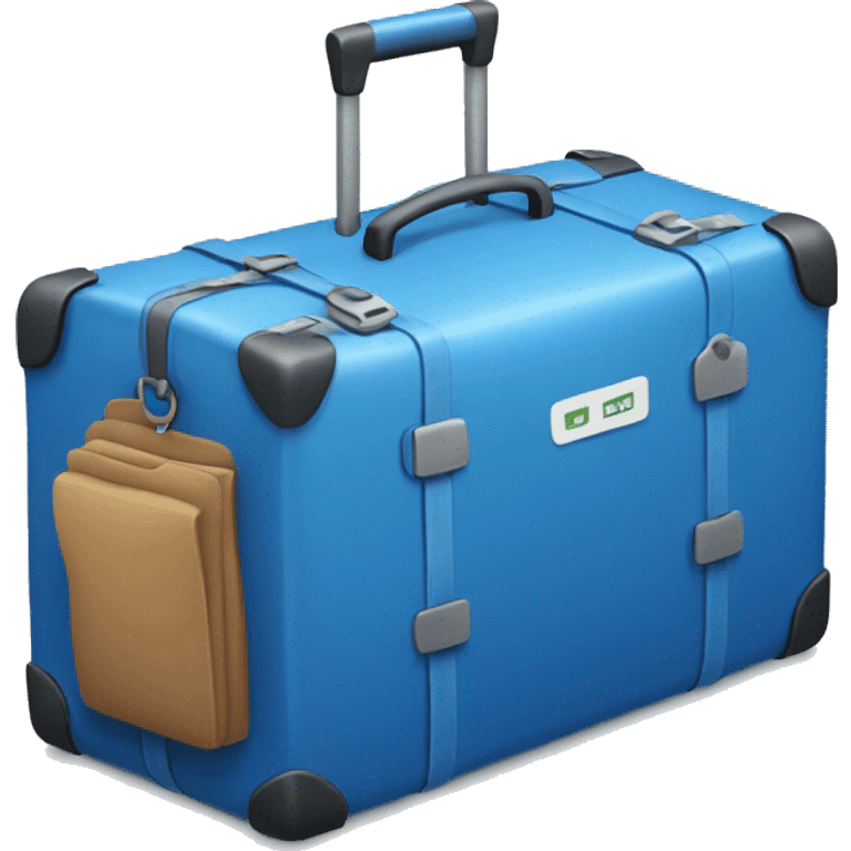 Blue baggage emoji