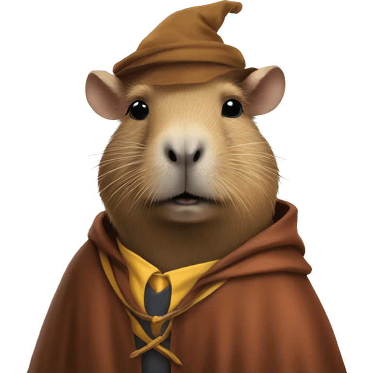 capybara in a harry potter costume emoji