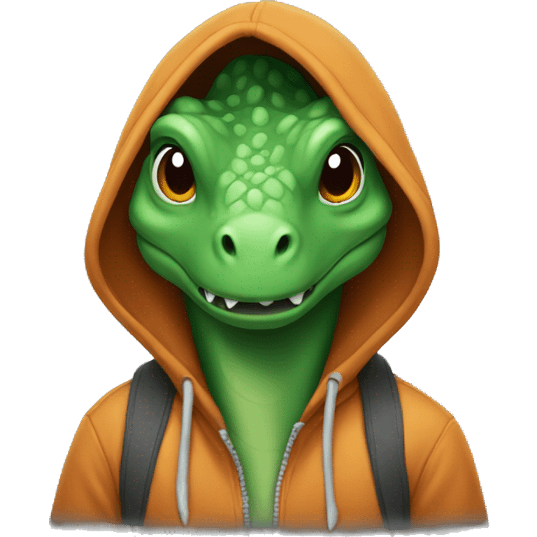 dinosaur in hoodie emoji