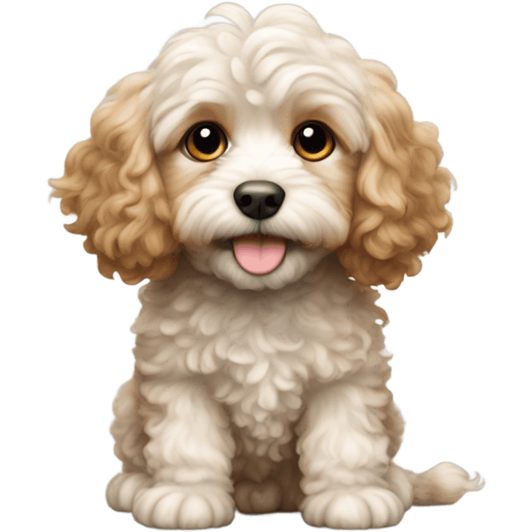 Cavapoo puppy emoji