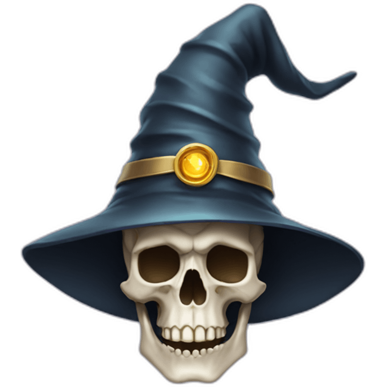 skull with wizard hat emoji