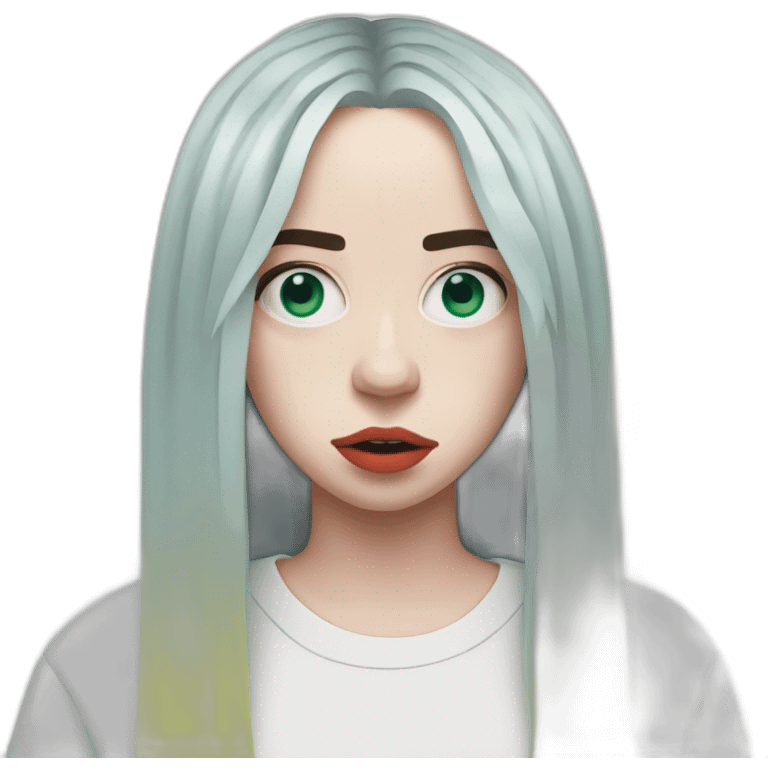 Billie eilish red era emoji