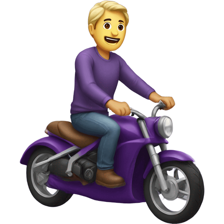 Guy riding eggplant  emoji