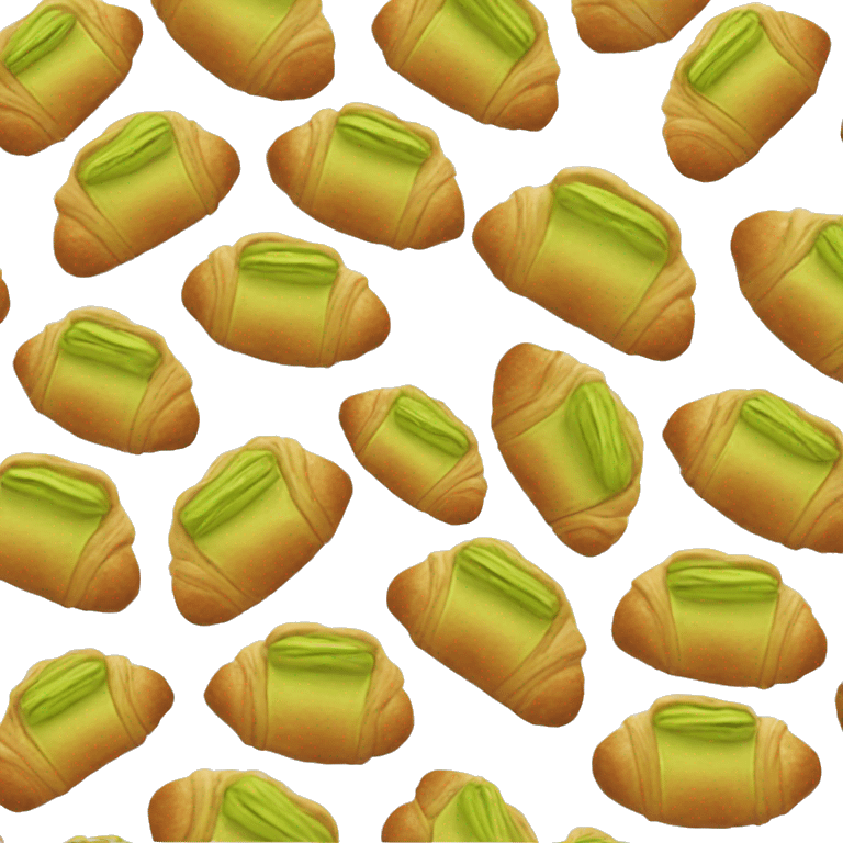 pistachio croissant emoji