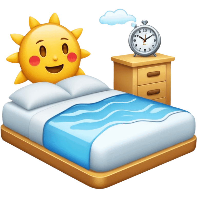 woke up on time emoji