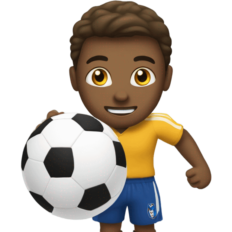 Football player playing soccer emoji