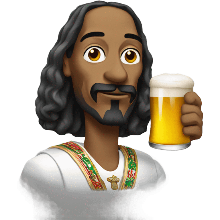 Snoop dogg holding mexican beer emoji