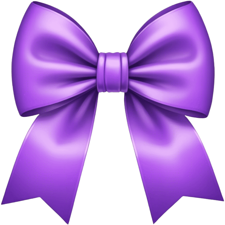 Purple bow emoji