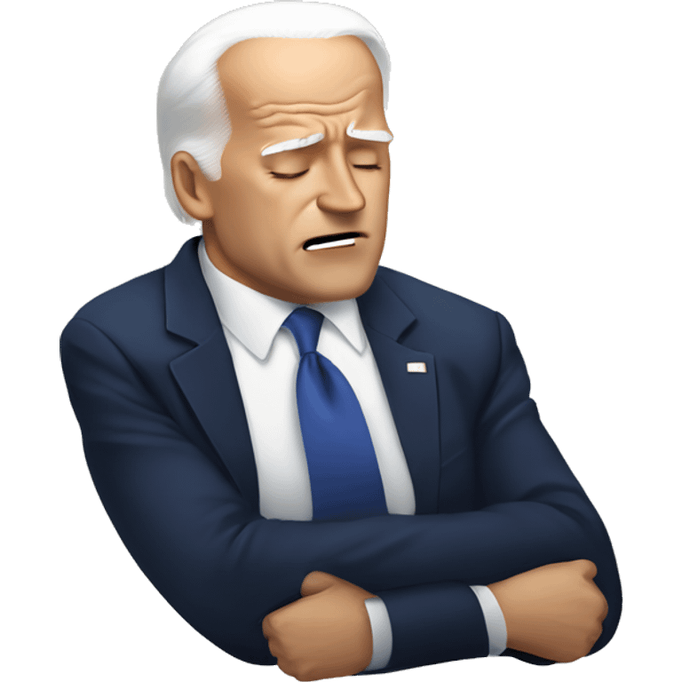 Joe Biden falling asleep emoji